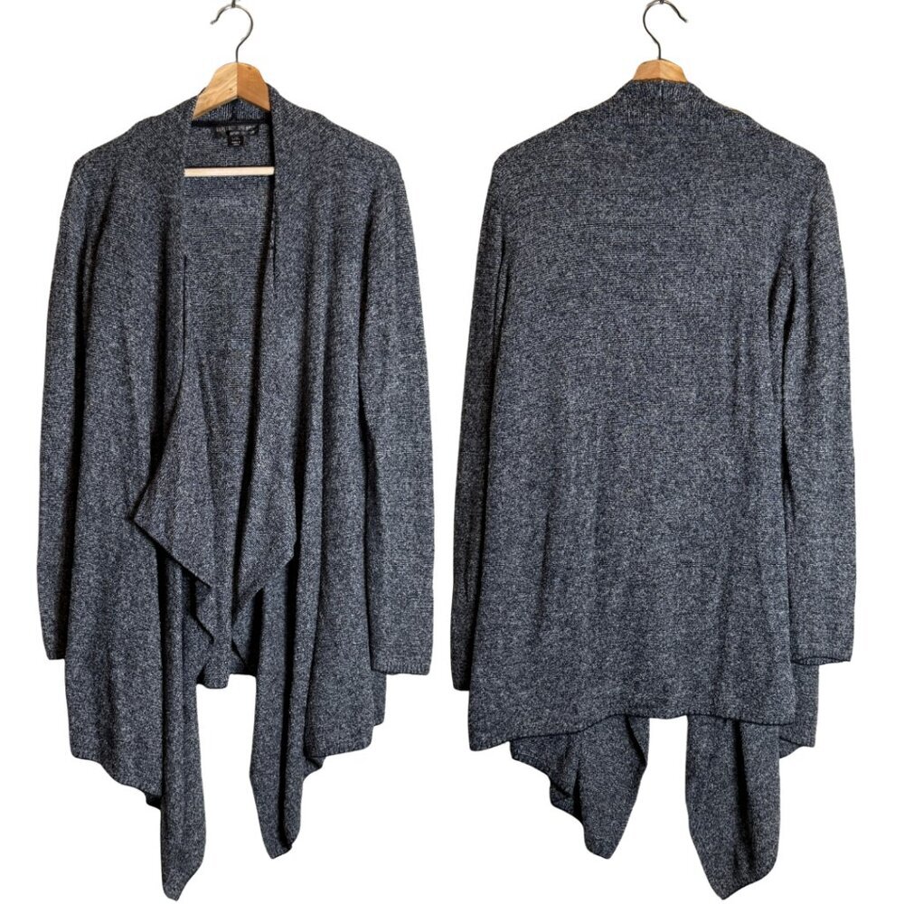 Barefoot Dreams CozyChic Lite Island Wrap Cardigan Sweater Womens L/XL Blue Gray